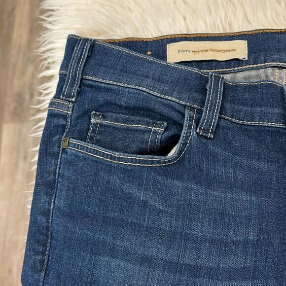 ANTHROPOLOGIE PILCRO FIT SERIF BLUE JEANS SIZE 28 - Picture 13 of 15